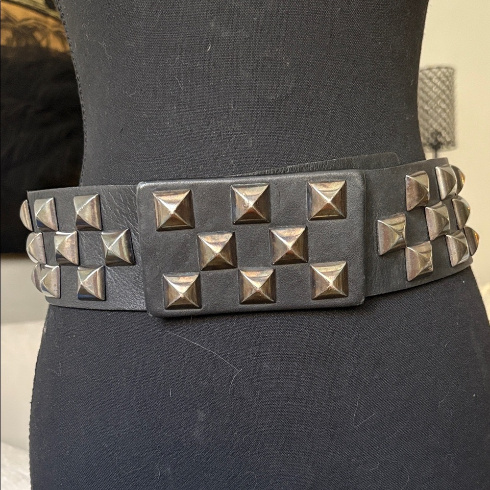 Streets Ahead  "Roger" Studded Black "Carrie"  Belt
